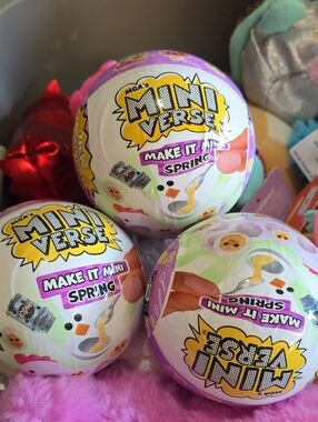 Bundle Of 3 MGA Mini Verse "Make It Mini Spring" Surprise Balls